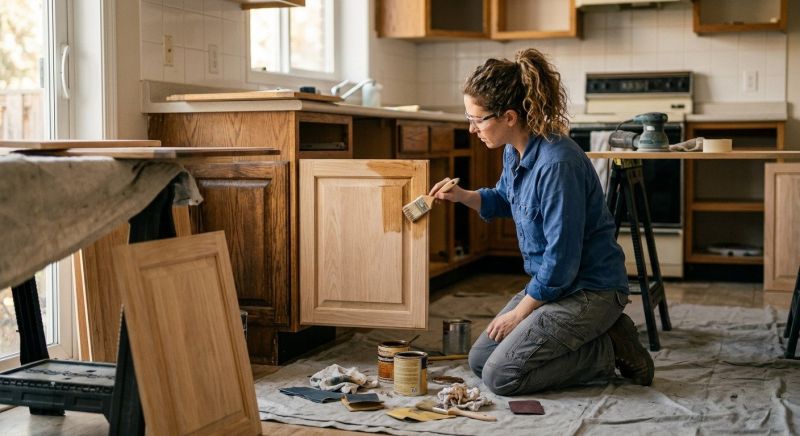 Kitchen Cupboard Refinishing in Muncie, IN