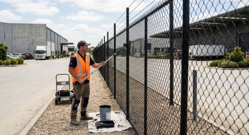 Commercial Fence Painting in Greeley, CO