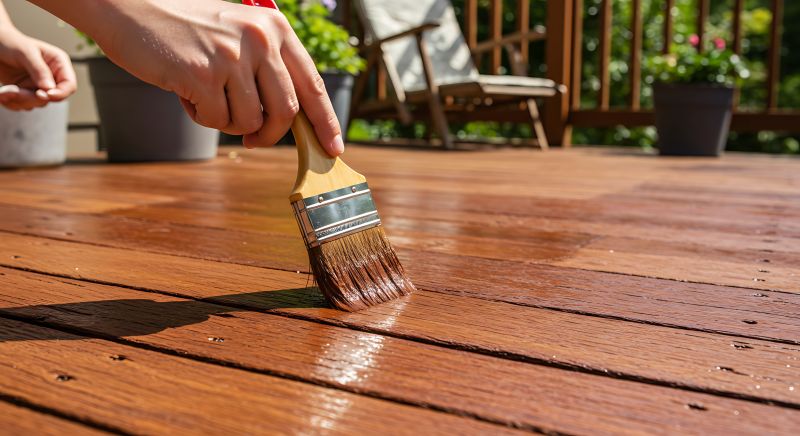 Deck Steps Staining in Waco, TX