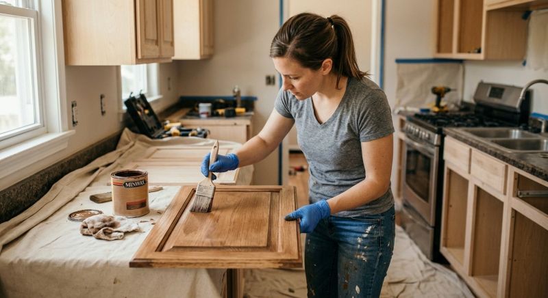 Wood Cabinet Staining in Indianapolis, IN